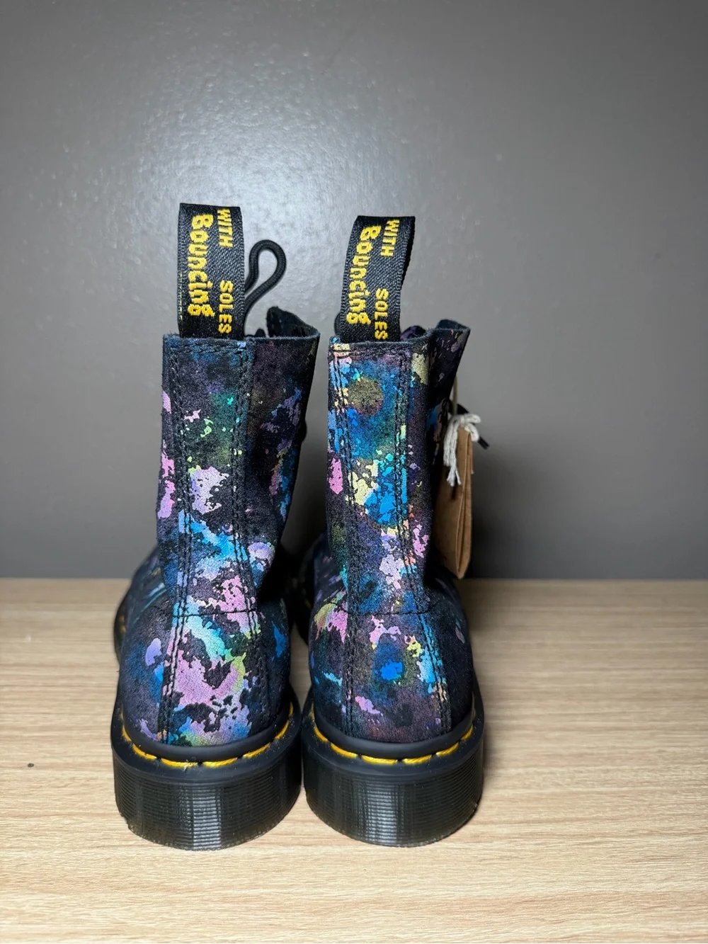 Dr. Martens 1460 Pascal Confetti Suede Lace-Up Boots